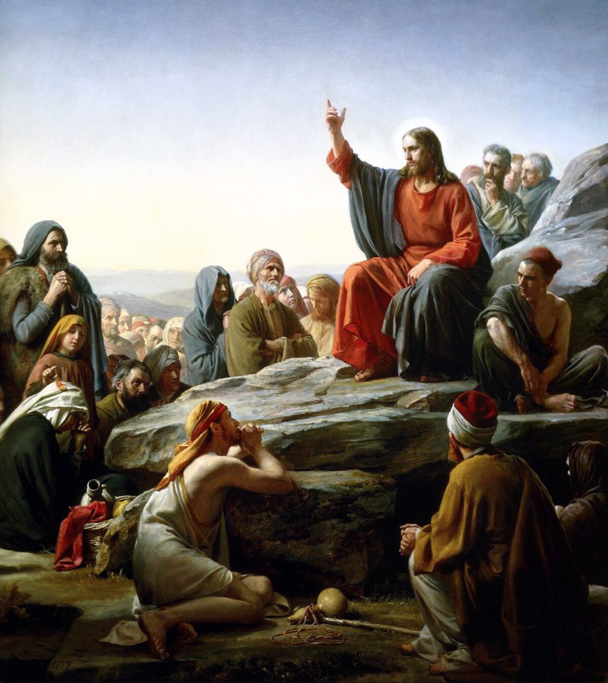 Khotbah di Bukit — pengajaran Yesus yang paling terkenal, Carl Bloch (1877)